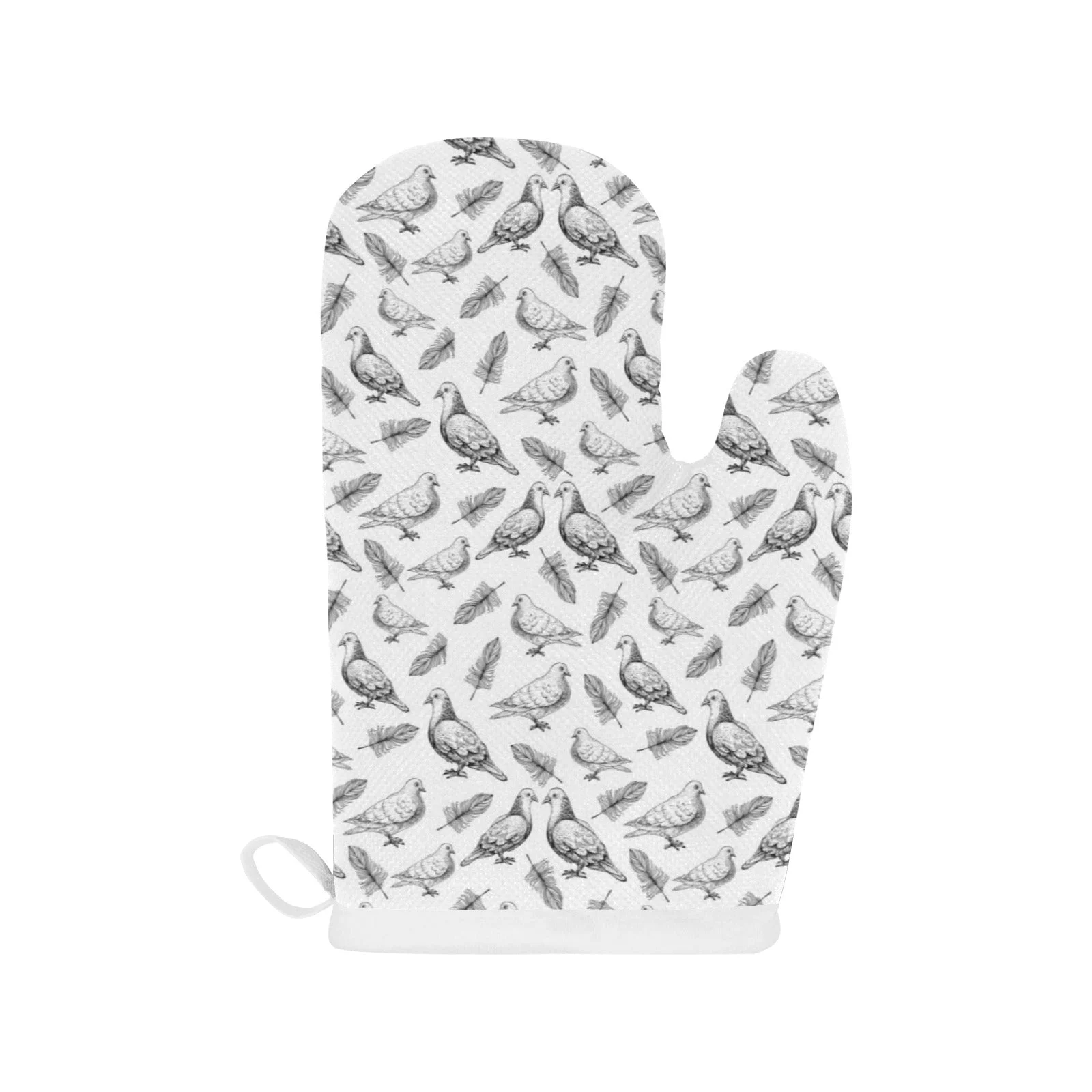 Pigeon Pattern Print Design 05 Heat Resistant Oven Mitts & Pot Holders Set Pigeon Pattern Print Design 05 Heat Resistant Oven Mitts & Pot Holders Set