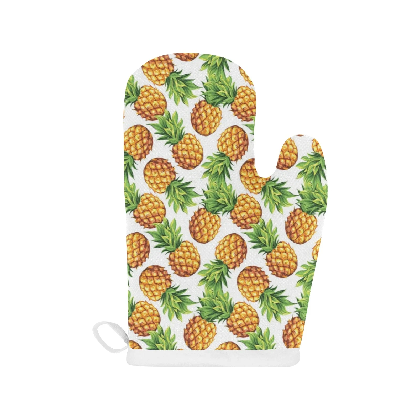 Pineapples Design Pattern Heat Resistant Oven Mitts Pot Holders Set Pineapples Design Pattern Heat Resistant Oven Mitts Pot Holders Set