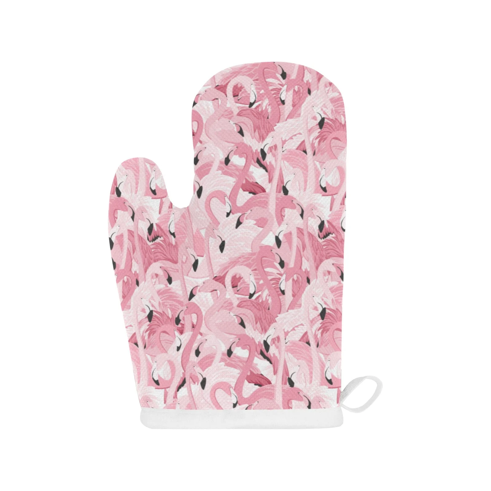Pink Flamingos Pattern Background Heat Resistant Oven Mitts Pot Holders Set Pink Flamingos Pattern Background Heat Resistant Oven Mitts Pot Holders Set