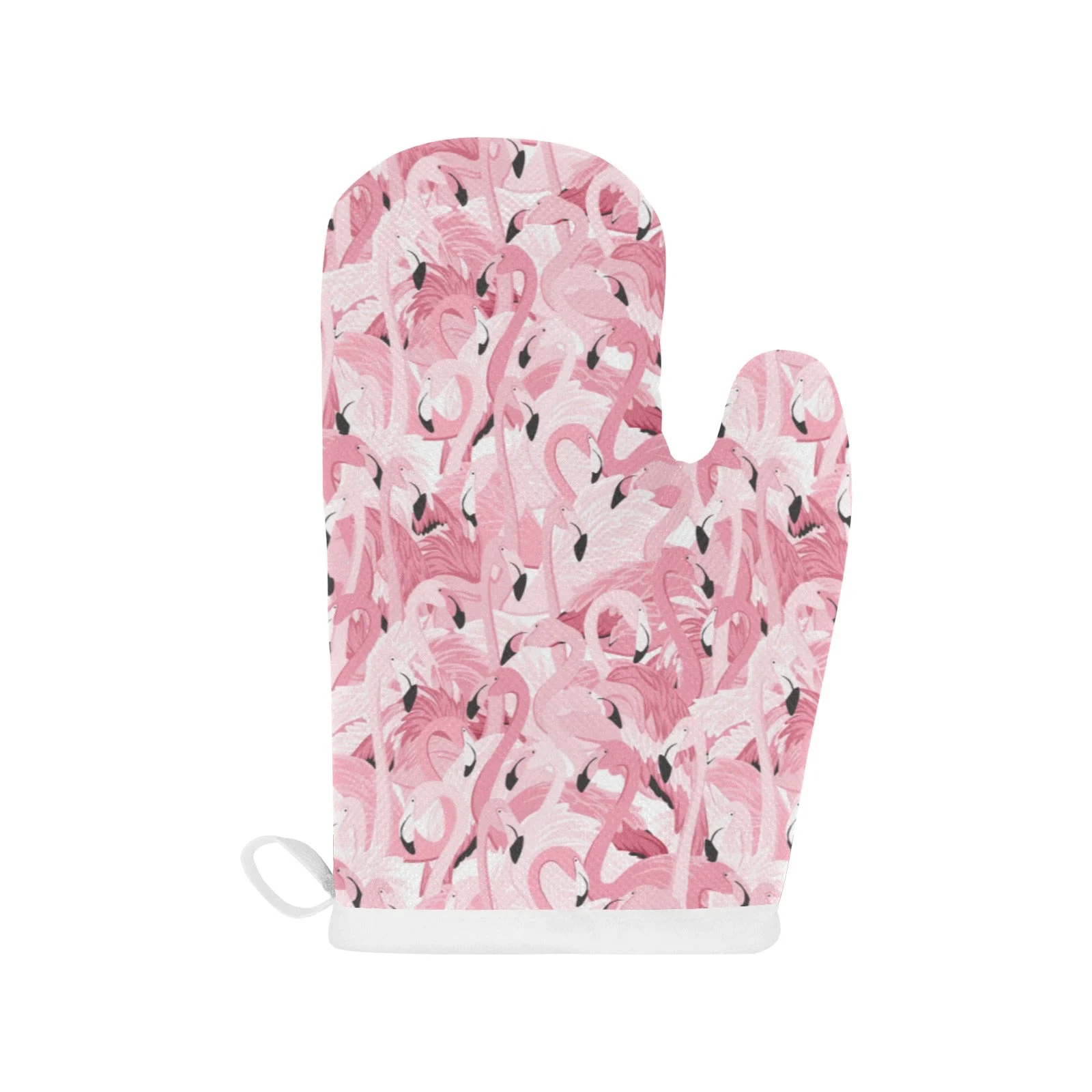 Pink Flamingos Pattern Background Heat Resistant Oven Mitts Pot Holders Set Pink Flamingos Pattern Background Heat Resistant Oven Mitts Pot Holders Set