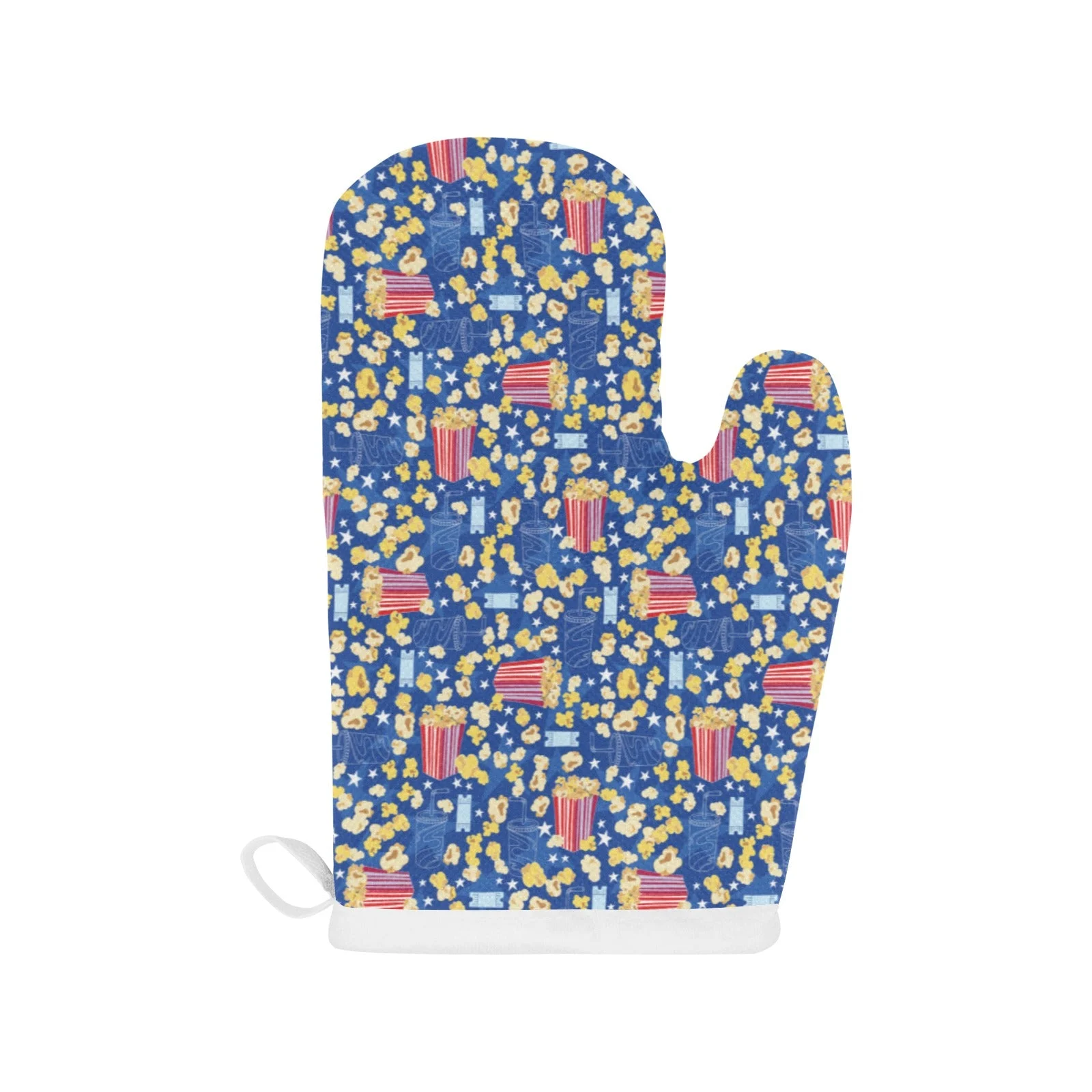 Popcorn Pattern Print Design 01 Heat Resistant Oven Mitts & Pot Holders Set Popcorn Pattern Print Design 01 Heat Resistant Oven Mitts & Pot Holders Set
