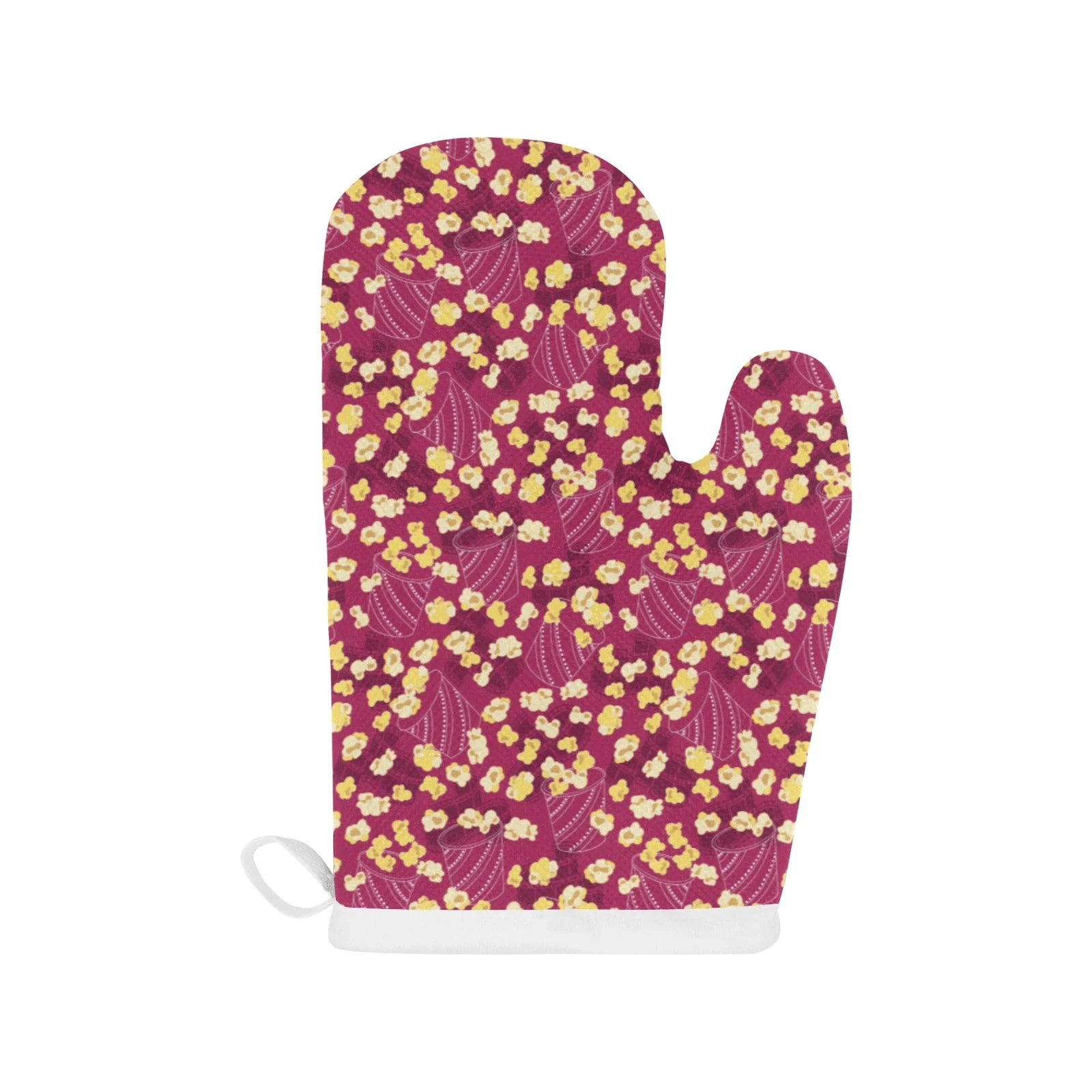 Popcorn Pattern Print Design 02 Heat Resistant Oven Mitts & Pot Holders Set Popcorn Pattern Print Design 02 Heat Resistant Oven Mitts & Pot Holders Set