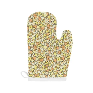 Popcorn Pattern Print Design 03 Heat Resistant Oven Mitts & Pot Holders Set