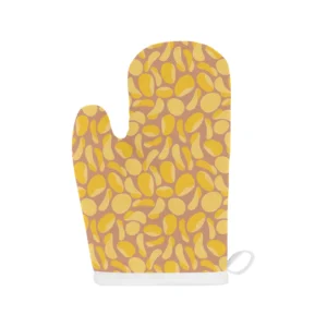 Potato Chips Pattern Print Design 01 Heat Resistant Oven Mitts & Pot Holders Set