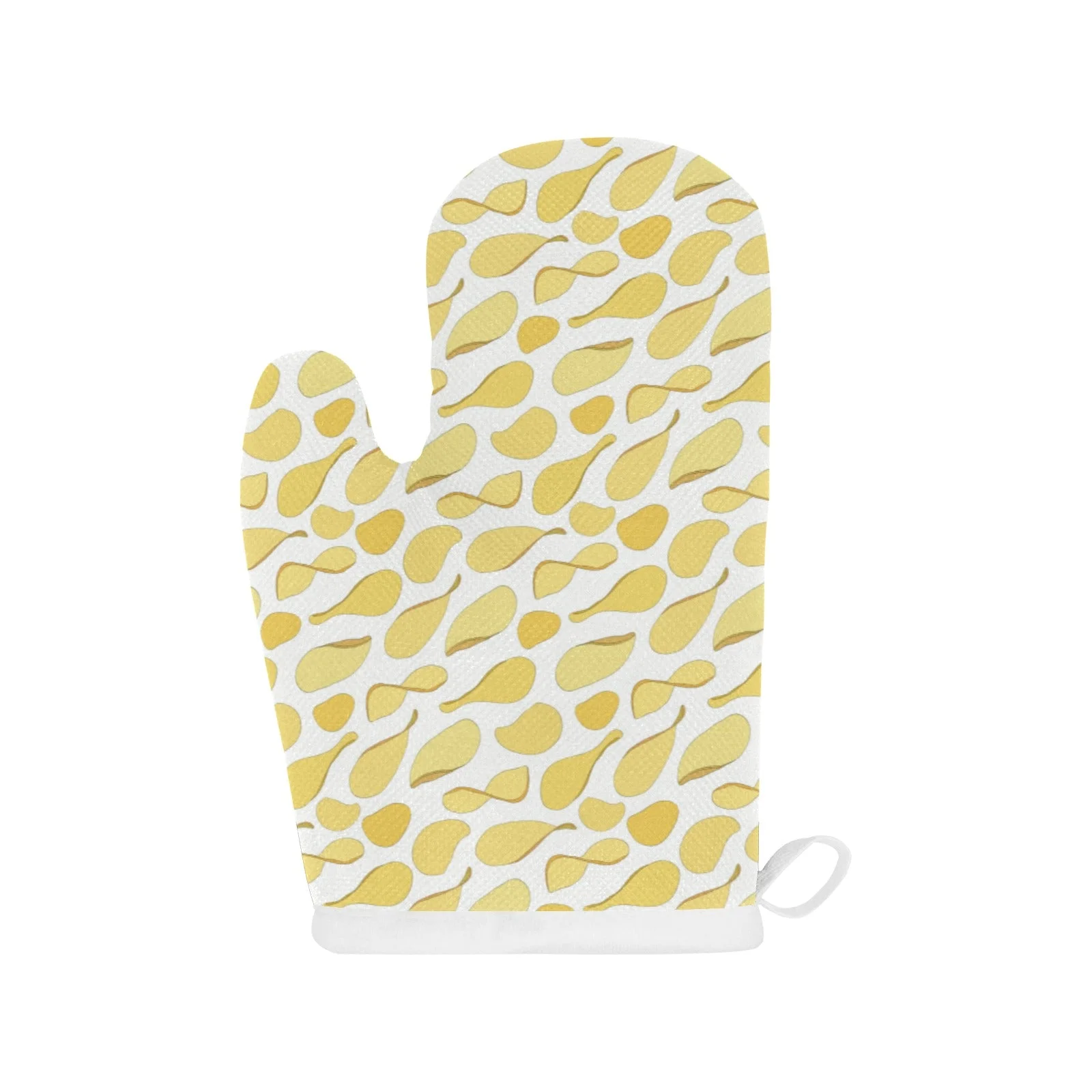 Potato Chips Pattern Print Design 02 Heat Resistant Oven Mitts & Pot Holders Set Potato Chips Pattern Print Design 02 Heat Resistant Oven Mitts & Pot Holders Set