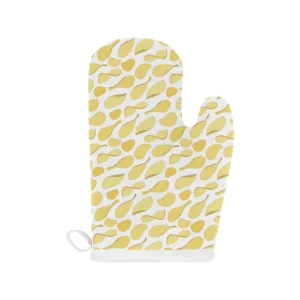 Potato Chips Pattern Print Design 02 Heat Resistant Oven Mitts & Pot Holders Set
