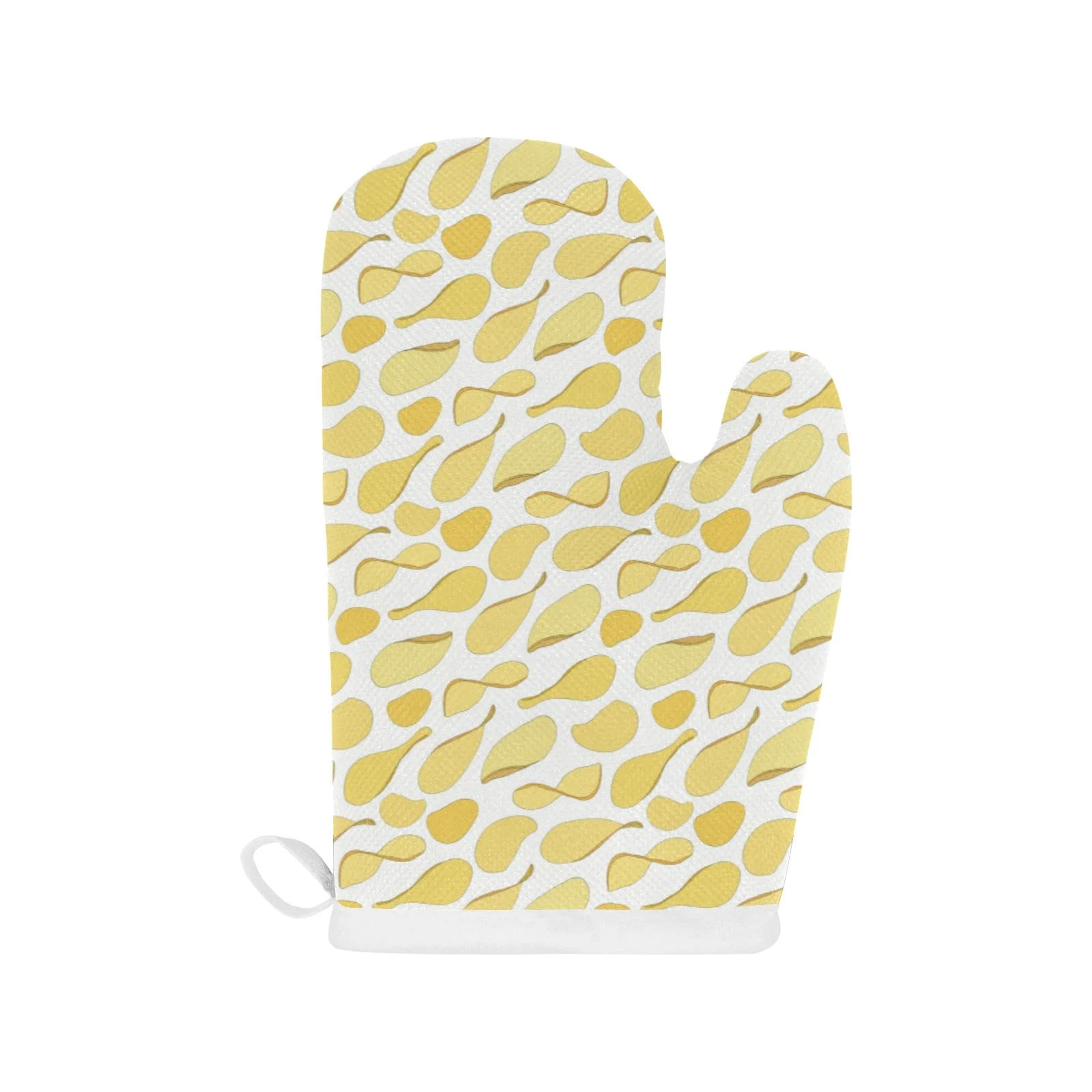Potato Chips Pattern Print Design 02 Heat Resistant Oven Mitts & Pot Holders Set Potato Chips Pattern Print Design 02 Heat Resistant Oven Mitts & Pot Holders Set