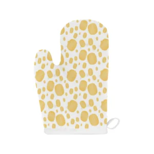 Potato Chips Pattern Print Design 03 Heat Resistant Oven Mitts & Pot Holders Set