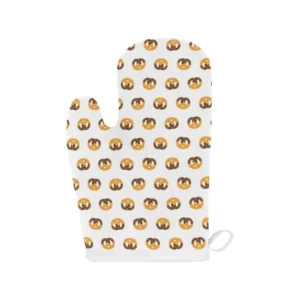 Pretzels Pattern Print Design 02 Heat Resistant Oven Mitts & Pot Holders Set