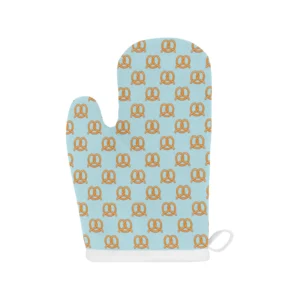 Pretzels Pattern Print Design 03 Heat Resistant Oven Mitts & Pot Holders Set
