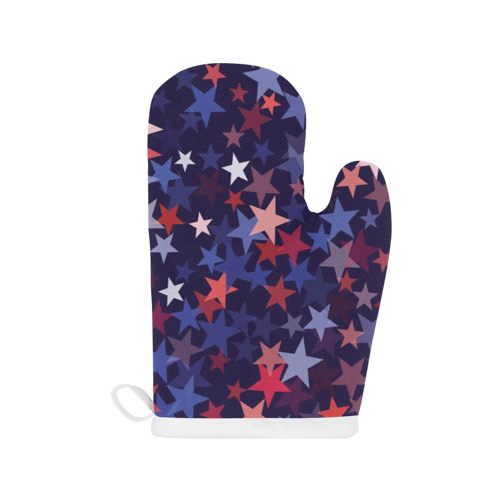 Red Blue Star Pattern Heat Resistant Oven Mitts Pot Holders Set Red Blue Star Pattern Heat Resistant Oven Mitts Pot Holders Set