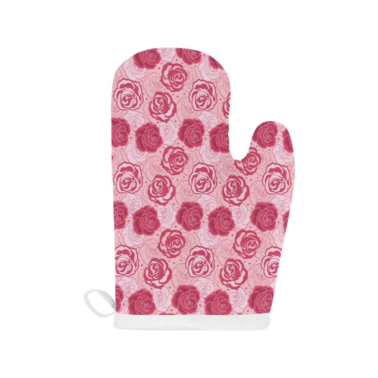Rose Pattern Print Design 02 Heat Resistant Oven Mitts & Pot Holders Set Rose Pattern Print Design 02 Heat Resistant Oven Mitts & Pot Holders Set