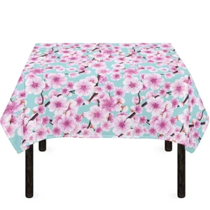 Sakura Cherry Blossom Pattern Print Tablecloth Kitchen Home Decor