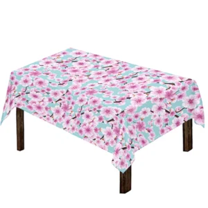 Sakura Cherry Blossom Pattern Print Tablecloth Kitchen Home Decor