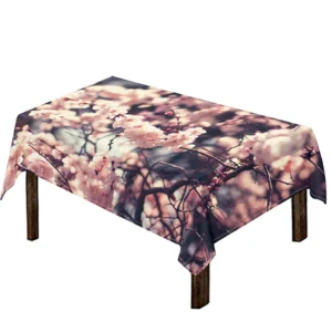 Sakura Cherry Blossom Print Tablecloth Kitchen Home Decor