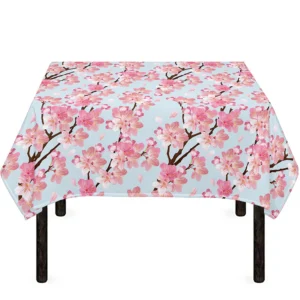 Sakura Flower Cherry Blossom Print Tablecloth Kitchen Home Decor