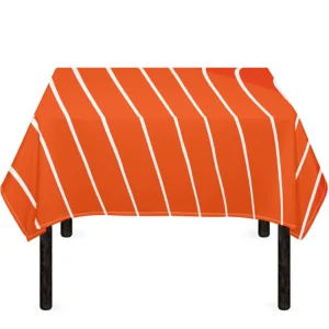 Salmon Print Tablecloth Kitchen Home Decor