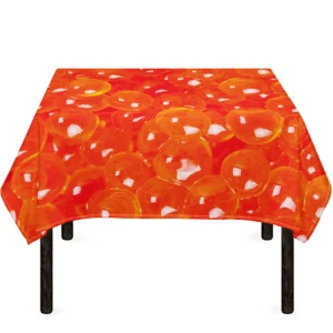 Salmon Roe Print Tablecloth Kitchen Home Decor