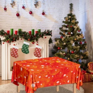 Salmon Roe Print Tablecloth Kitchen Home Decor
