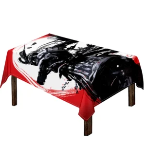 Samurai And Crow Print Tablecloth Kitchen Home Decor