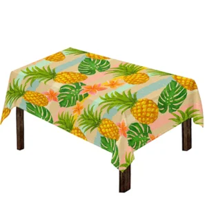Sand Beach Pineapple Pattern Print Tablecloth Kitchen Home Decor
