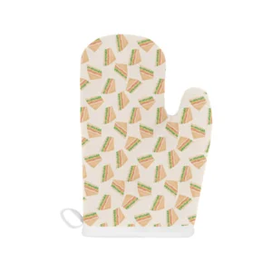 Sandwich Pattern Print Design 01 Heat Resistant Oven Mitts & Pot Holders Set