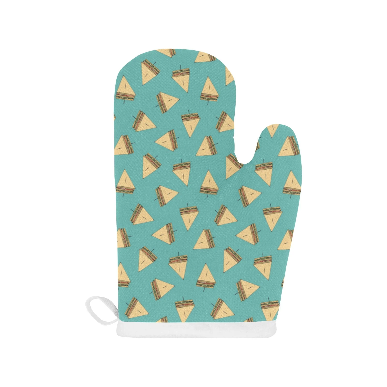 Sandwich Pattern Print Design 03 Heat Resistant Oven Mitts & Pot Holders Set Sandwich Pattern Print Design 03 Heat Resistant Oven Mitts & Pot Holders Set