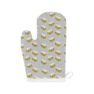 Sandwich Pattern Print Design 05 Heat Resistant Oven Mitts & Pot Holders Set