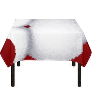 Santa Claus Beard Print Tablecloth Kitchen Home Decor