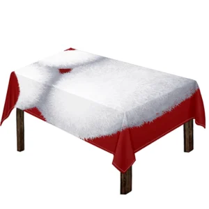 Santa Claus Beard Print Tablecloth Kitchen Home Decor
