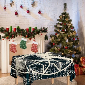 Satan Goat Skull Symbol Print Tablecloth Kitchen Home Decor