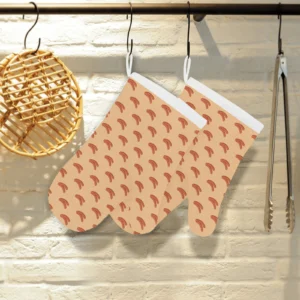 Sausage Pattern Print Design 03 Heat Resistant Oven Mitts & Pot Holders Set