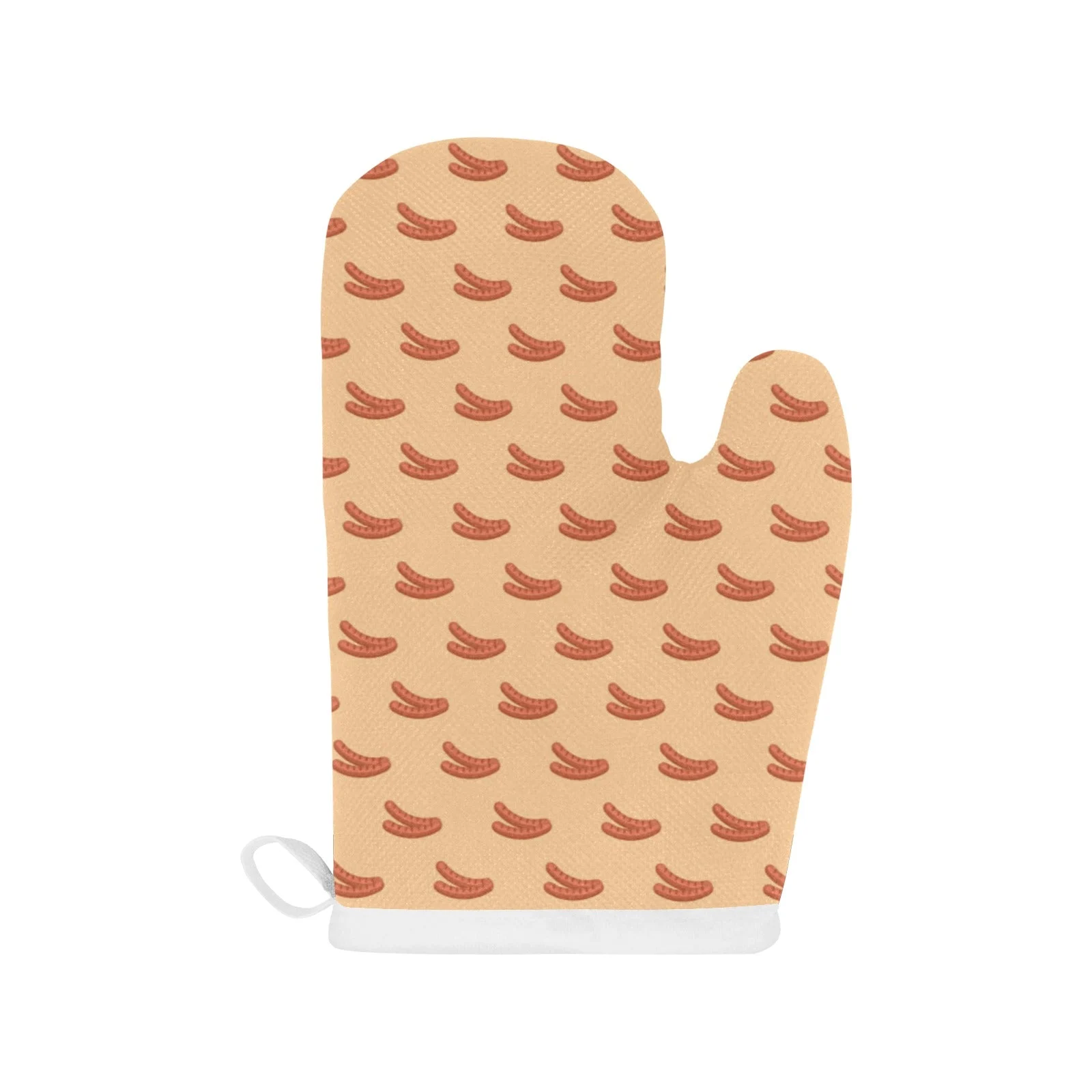 Sausage Pattern Print Design 03 Heat Resistant Oven Mitts & Pot Holders Set Sausage Pattern Print Design 03 Heat Resistant Oven Mitts & Pot Holders Set