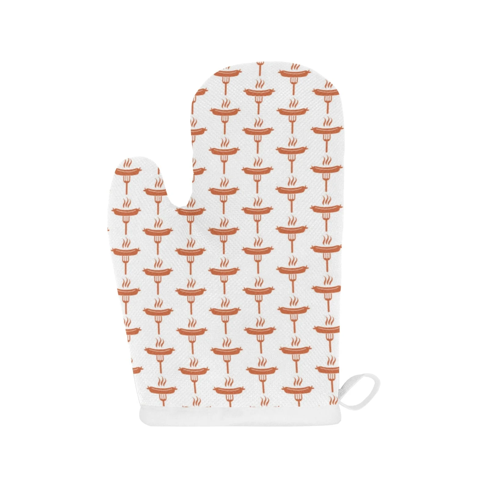 Sausage Pattern Print Design 05 Heat Resistant Oven Mitts & Pot Holders Set Sausage Pattern Print Design 05 Heat Resistant Oven Mitts & Pot Holders Set
