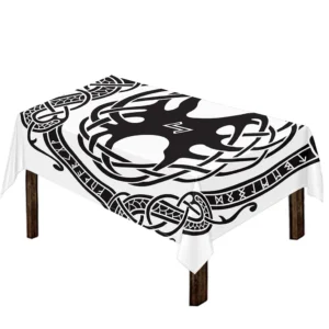 Scandinavian Yggdrasil Print Tablecloth Kitchen Home Decor