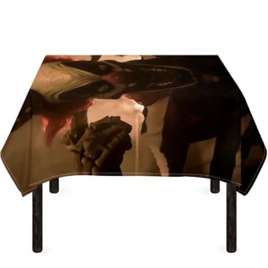 Scary Clown Print Tablecloth Kitchen Home Decor