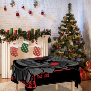 Scary Joker Card Print Tablecloth Kitchen Home Decor