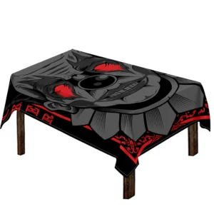 Scary Joker Card Print Tablecloth Kitchen Home Decor