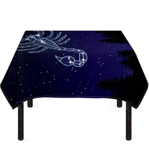 Scorpio Constellation Print Tablecloth Kitchen Home Decor
