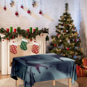 Screaming Horror Ghost 3D Print Tablecloth Kitchen Home Decor