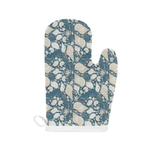 Sea Turtle Polynesian Tribal Design Pattern Heat Resistant Oven Mitts Pot Holders Set