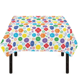Seven Chakra Symbols Pattern Print Tablecloth Kitchen Home Decor