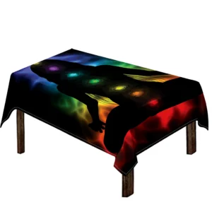 Seven Chakras Aura Print Tablecloth Kitchen Home Decor