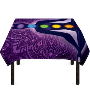 Seven Chakras Mandala Print Tablecloth Kitchen Home Decor