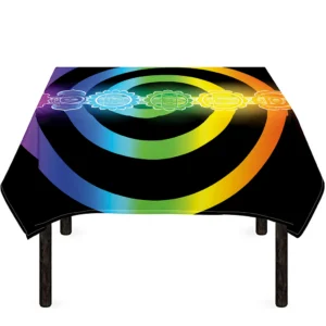 Seven Chakras Rainbow Of Life Print Tablecloth Kitchen Home Decor
