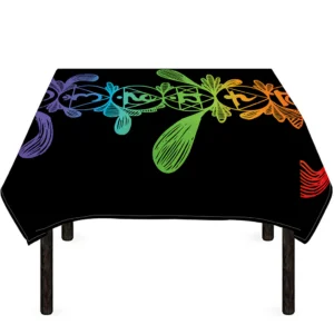 Seven Spiritual Chakras Print Tablecloth Kitchen Home Decor