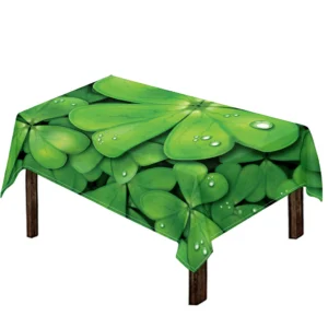 Shamrock Clover St. Patrick's Day Print Tablecloth Kitchen Home Decor