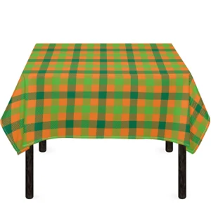 Shamrock Plaid Saint Patrick's Day Print Tablecloth Kitchen Home Decor