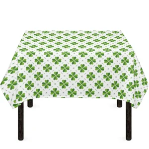 Shamrock Saint Patrick's Day Print Tablecloth Kitchen Home Decor