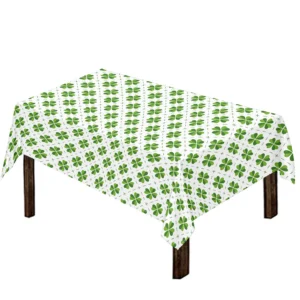 Shamrock Saint Patrick's Day Print Tablecloth Kitchen Home Decor